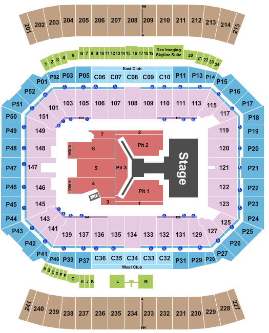 Camping World Stadium Stray Kids Seating Chart